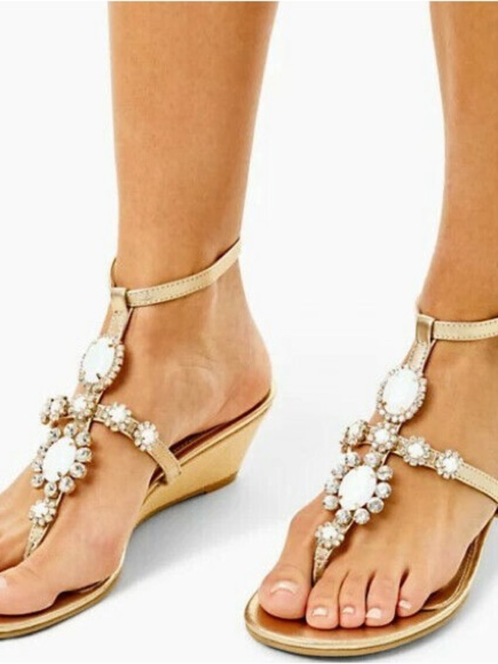 Lilly Pulitzer Katie Jeweled wedge heeled Sandals